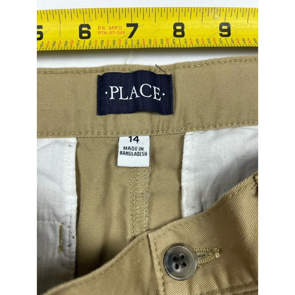 THE CHILDREN'S PLACE Boys Khaki Pants Size 14 - Excellent Pre-Loved Condition